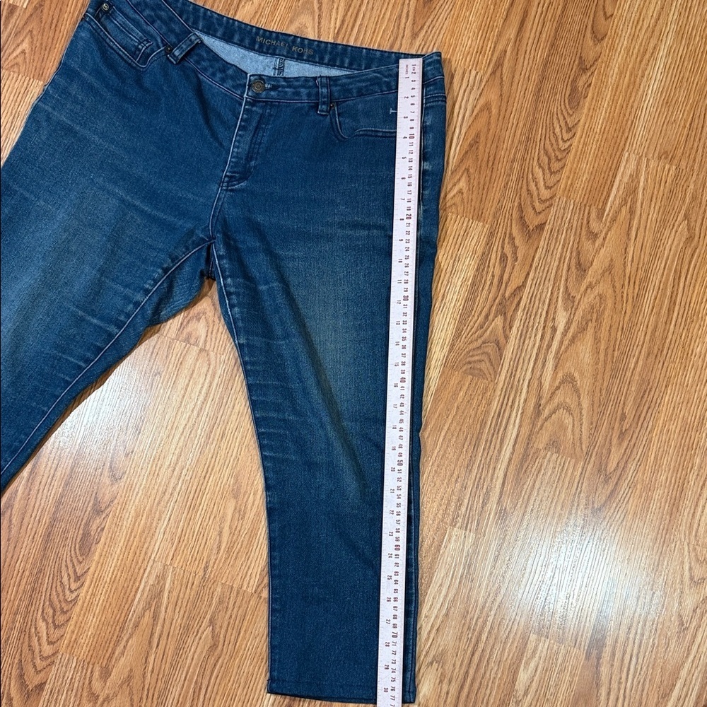 Michael Kors Indigo Relaxed Women Spring Crop Fit Jeans - Picture 12 of 13